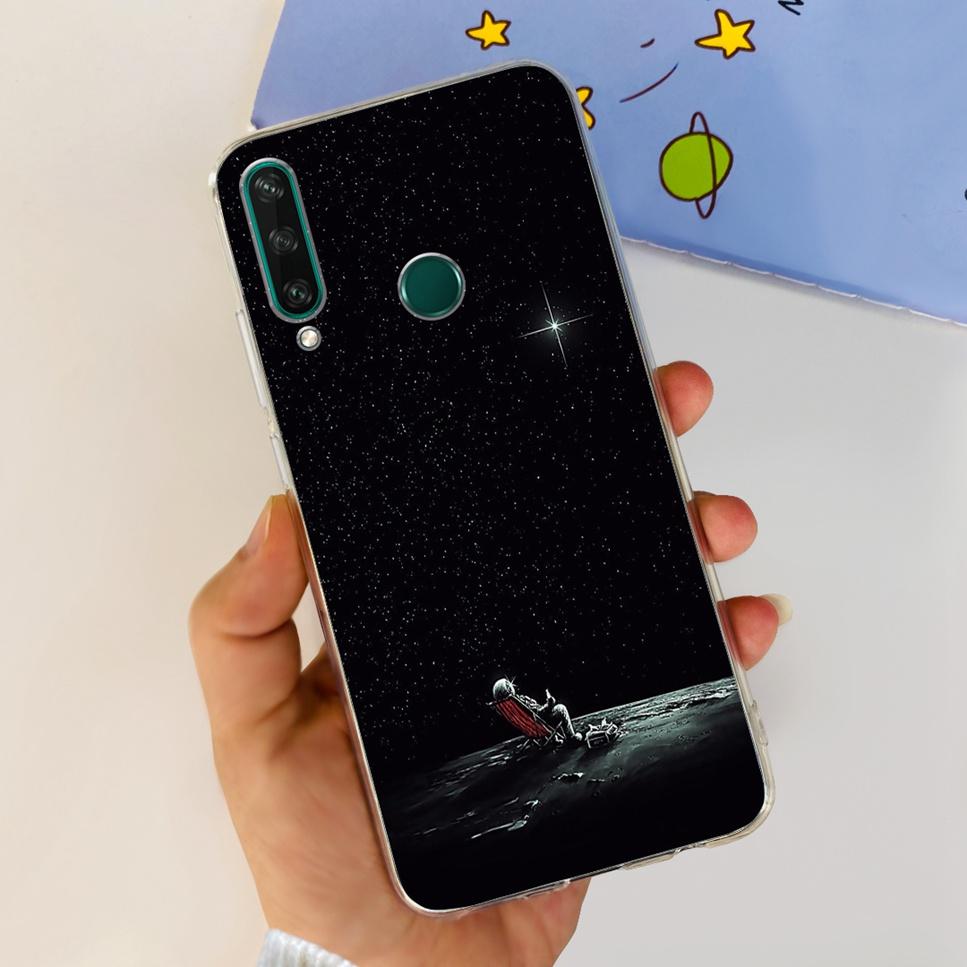 New Case For Huawei Y6p MED-LX9 Luxury Flower Love TPU Soft Silicone Back Cover For Huawei Y6p Y6P 2020 Bumper Phone Case Funda