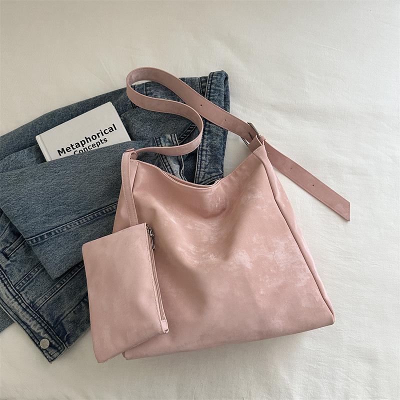 Модный темперамент корейская простая сумка через плечо подмышкой портативная сумка-тоут новая простая большая вместительная сумка для поездок на работу женская