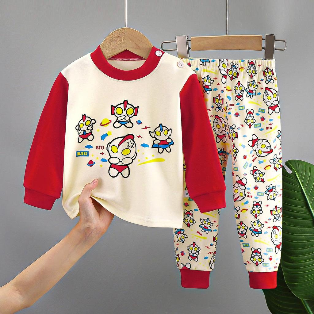 Children's Underwear Set Pure Cotton New Boys' Home Clothes Baby's All Cotton Warm Girls' Autumn Clothes Autumn Pants Children's Clothes