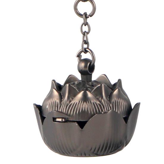 Лотос курильница изысканный металлический дизайн тонкая работа художественная атмосфера украшение печи