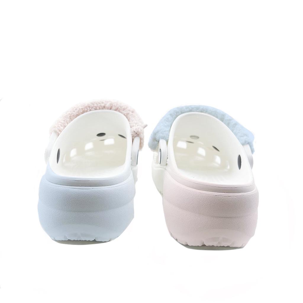 Crocs Классические платформенные клоги Розовый Голубой Мандариновая утка Вечеринка Пляж Девушка Кампус Стиль ЭВА Универсальные Дырочные туфли Унисекс Голубой Розовый