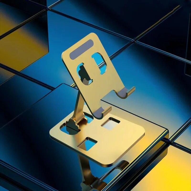 Universal Aluminum Alloy Portable Tablet Holder Mount For iPad Adjustable Flexible Folding Lazy Desktop Live Mobile Phone Stand