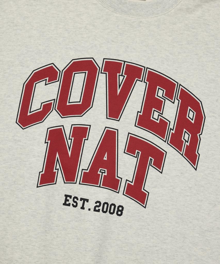 COVERNAT Arch Lettering Sweatshirt Oatmeal