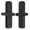 Умный замок для TUYA Fingerprint Black с механическим ключом Security Entry Aluminium Alloy для офиса