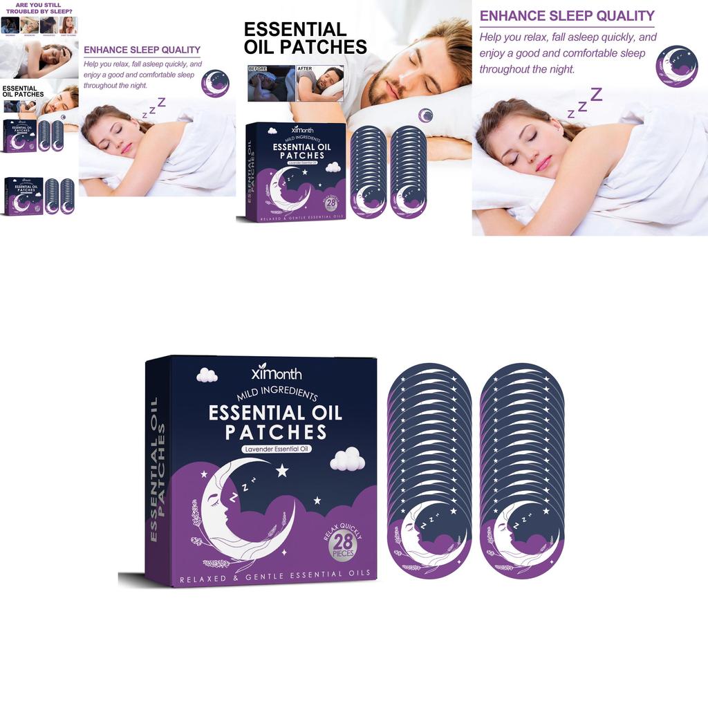Ароматерапевтические пластыри для сна Ximonth для успокаивающей релаксации и спокойного сна 28 шт.