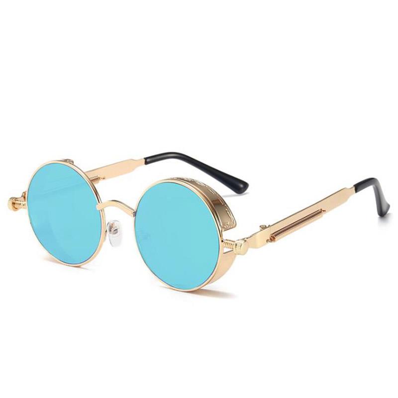 1PC Polarized Steampunk Men's Sunglasses New Design Round UV400 Sunglasses