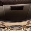 Gucci Мини-сумка через плечо Umbo GG, Бежевый холст Эбони с отделкой из коричневой кожи, Золотая фурнитура, Унисекс для ежедневных покупок, путешествий 625615-UKMBG-2572