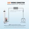 Linear Actuator 12V 6 Inch High Load 330lbs/1500N 0.19"/s IP54 Protection