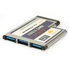 Сверхскоростной адаптер-конвертер Express Card 54 мм на 3 порта USB 3.0 для ПК и ноутбуков