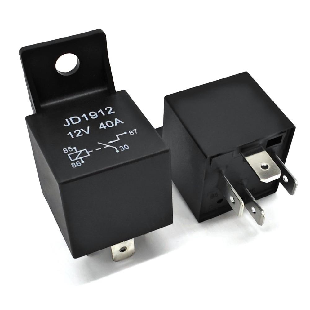 2 Pcs Universal Relay 12V, 40A, 4 Pin Off-Road