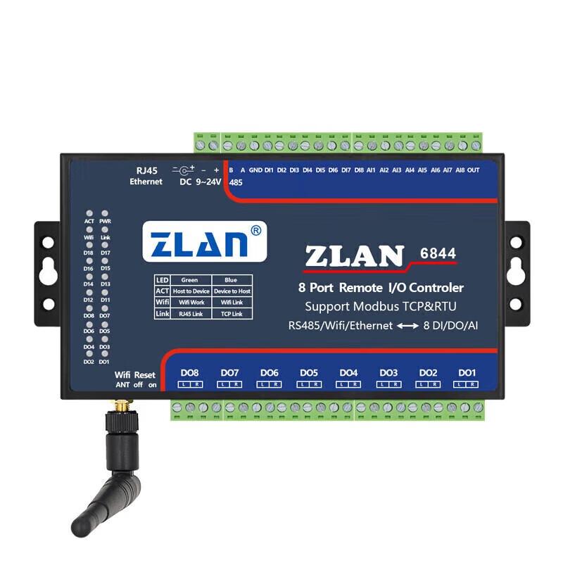 Удаленный контроллер ввода-вывода серии ZLAN 6844