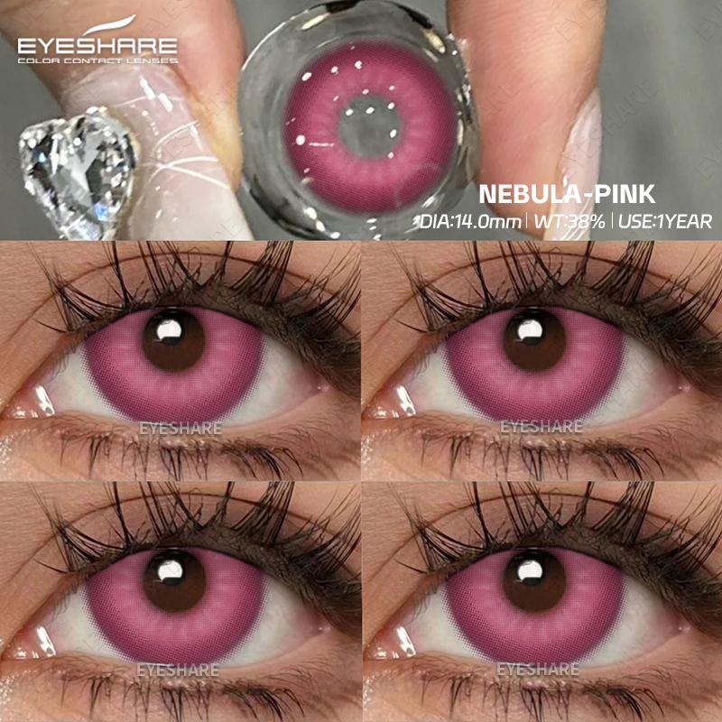 Eyeshare 1Pair Halloween Colored Contact Lenses for Eyes Lenses Red Eye Contacts Blue Eye Lens Cosplay Color Contact Lenses