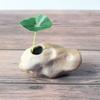Ceramic Ceramic Zen Hydroponic Vase Rough Desktop Small Vase Retro Stone Shape Vase  Tea Table
