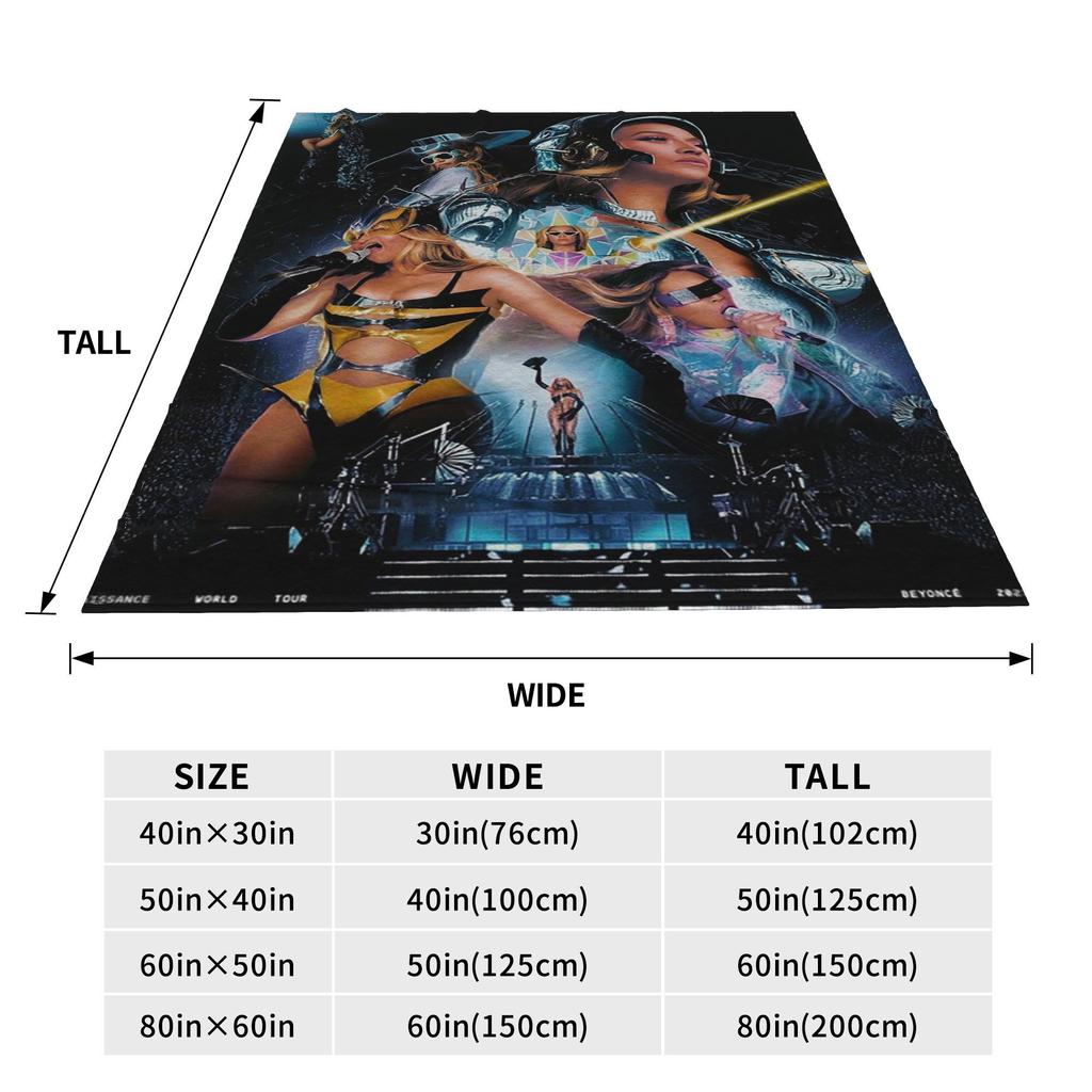 Bey My House Singer Beyonce Renaissance Tour Blankets Lightweight Flannel Throw Blanket for Couch Bedding Throws Bedspread Quilt