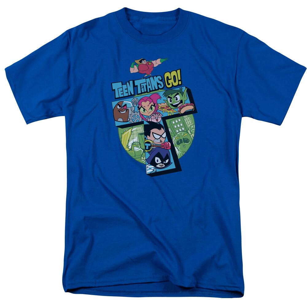 Teen Titans Go! T T Shirt Mens Licensed Cartoon Merchandise Royal