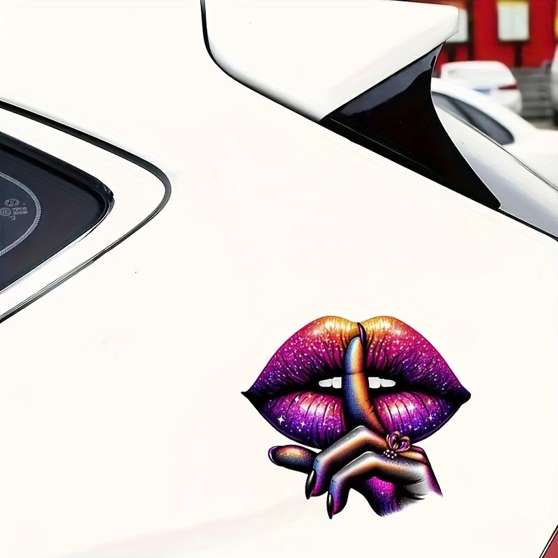 Purple Lip Vinyl Stickers Decals for Car Laptop Motorcycle Window Wall Cup - Durable Waterproof Colorful Sticker Vinyl Q19