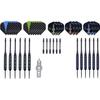 Дартс стальной для 4 игроков - 12 дротиков - запасные аксессуары и многофункциональный инструмент