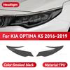 Для KIA Optima K5 2016-2019 2018 Защитная пленка для фар автомобиля из черного ТПУ, пленка для изменения цвета передних фар, аксессуары