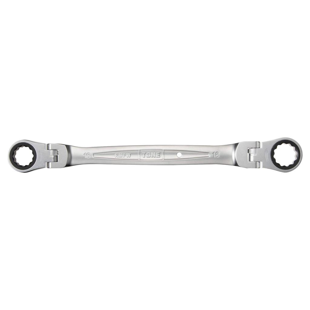TONE Double Head Ratchet Box Wrench Width Across Flats 16 X 18 Mm HPRMFW-1618