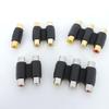 1pcs Audio Video Connector RCA 2rca 3rca Female To RCA 2rca 3rca Female AV Coupler Gold Plated Adapter Plug Socket Converter