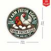 Винтажная металлическая табличка Ekul Farm Fresh Eggs Ретро Металлическое настенное украшение для кухни Бара