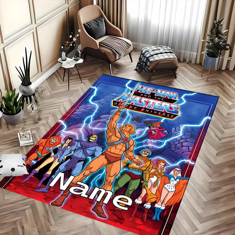 Custom personalization He-Man and the Masters of the Universe Area Rug - Perfect For Kitchen, Bathroom,Laundry Room Decor Large Size Available,Gift Al