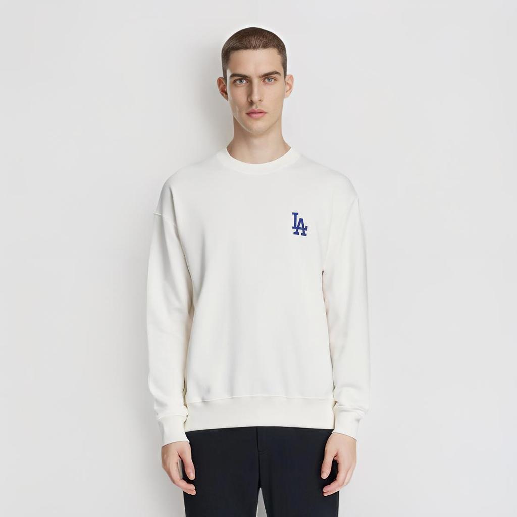 New MLB SS24 Sweatshirt Unisex Ecru 3AMTM0441-07WHS