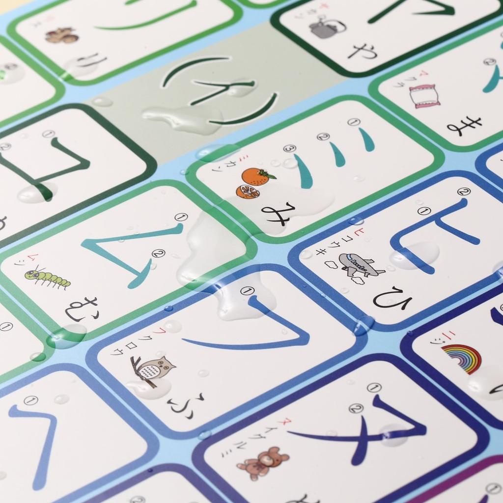 Плакат для ванной катакана А3 Размер x в Японии Водонепроницаемый плакат А3 Обучение (420 297мм) [Сделан постер]