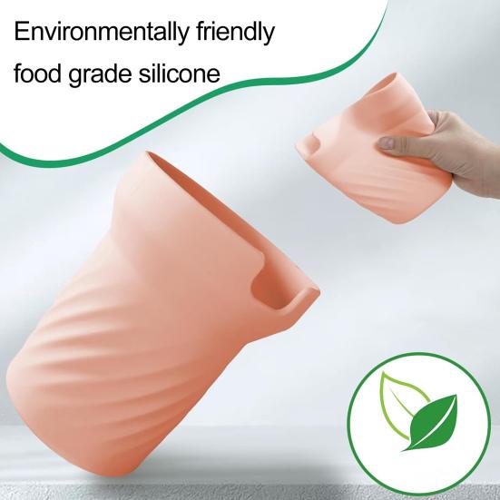 Силиконовый стакан на 40 унций, противоскользящий, шумопоглощающий, устойчивый к царапинам, дорожная бутылка для воды, нижний держатель, защитная крышка, аксессуары для стакана