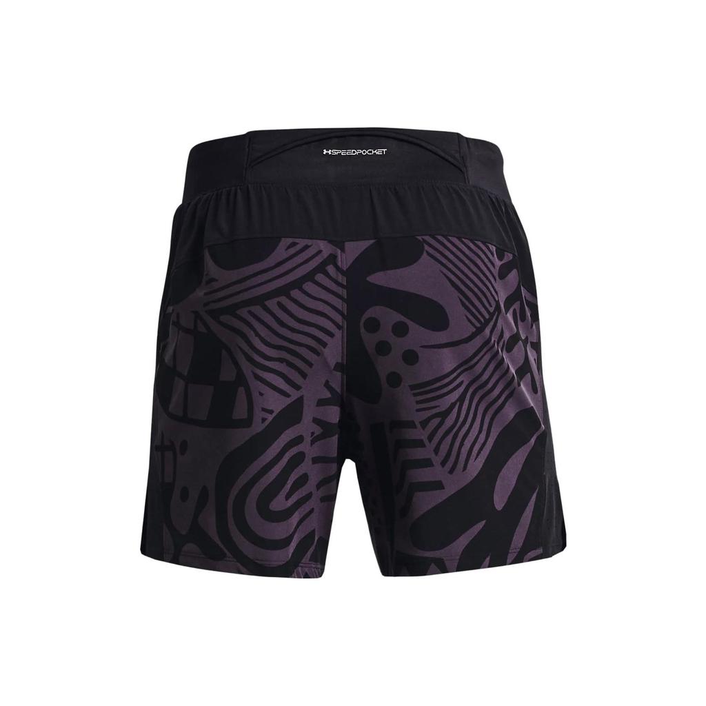 Under Armour In Peace All Over Print Running Shorts Men Shorts Black 1377048-001
