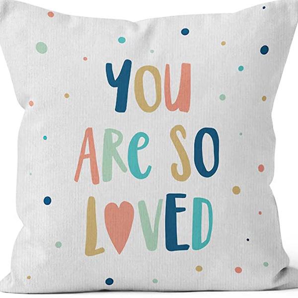 Modern Minimalist INS Rainbow Pillowcase Fresh Printed Linen Cushion Pillowcase Living Room Sofa