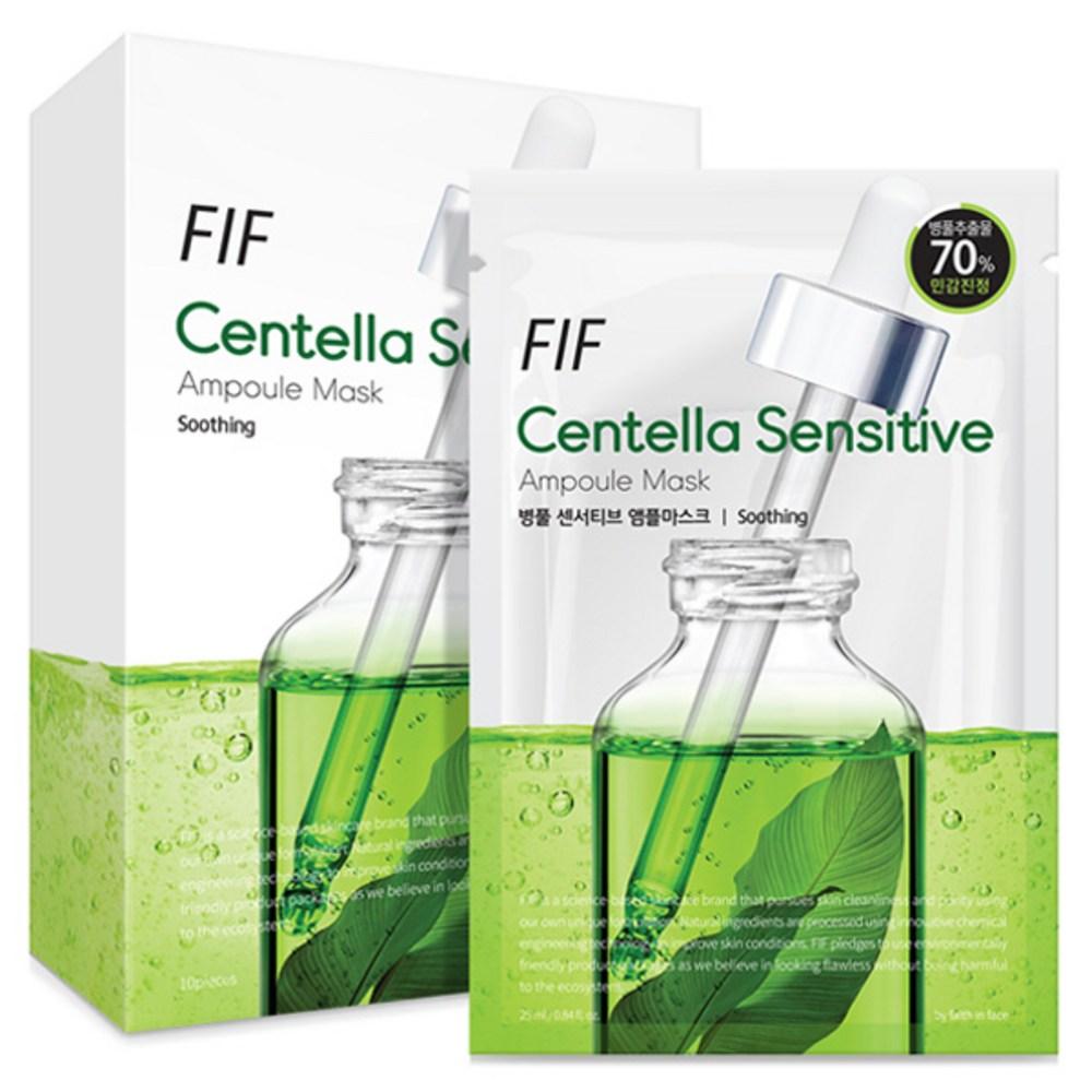 FIF Centella Asiatica Sensitive Ampoule Mask Pack, 10 Packs, 1 Pack