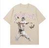 2026summer Unisex Oversized Tshirt Skeleton Baseball Player Print Graphic Tee Sleeve Casual Streetwear Loose Fit Daily Top For Unisex
