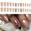 Миндальный пресс на ноготь глянцевая накладная палочка для ногтей в 12 размерах 24 шт. французские ногти советы для самостоятельного украшения ногтей