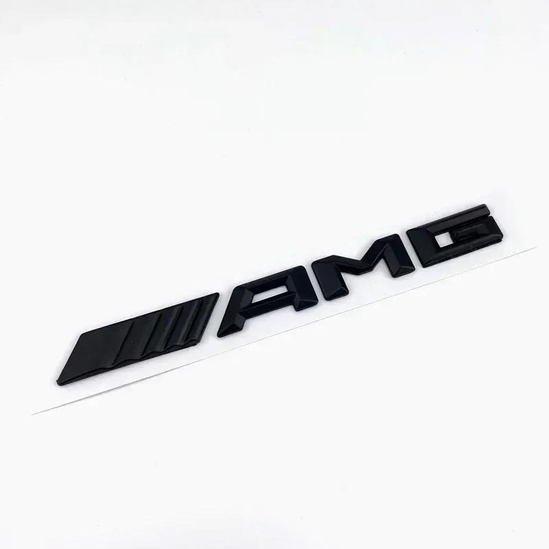 3d ABS Black Logo AMG Emblem Letters Car Trunk Badge For Mercedes Benz W204 W205 W176 W177 W212 W213 AMG Sticker Accessories