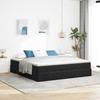 VidaXL Ottoman Bed Frame with Mattress Black 180x200 Cm Velvet 3311203