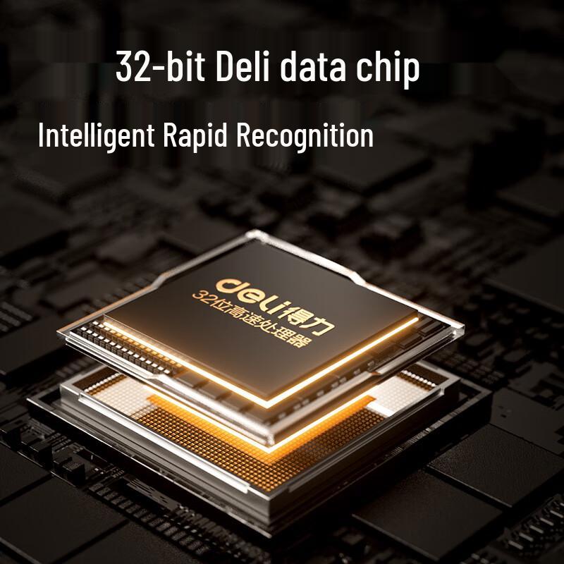 Deli Беспроводной 1D лазерный сканер штрих-кодов с зарядной подставкой