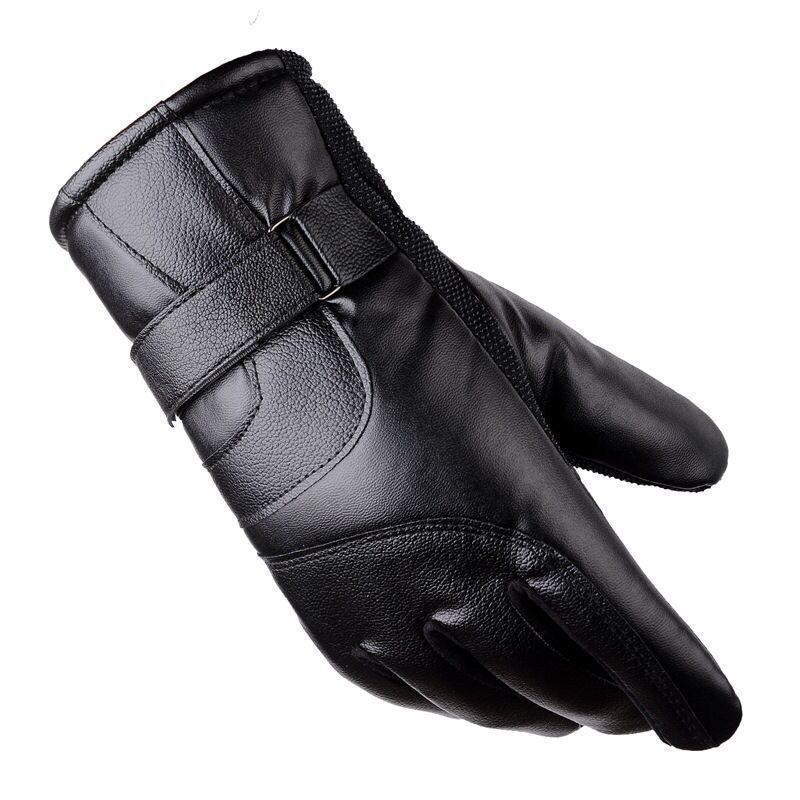 Men's Winter Touch Screen Gloves: Velvet-Lined, Thick, Waterproof, Windproof for Motorcycle Riding, Outdoor Skiing, and Cold Weather.