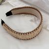 Wide Edge Straw Weave Headband Bohemia Vacation Style Raffia Grass Hairband Hairband Korean Style Bohemian Style Hair Hoop Girls