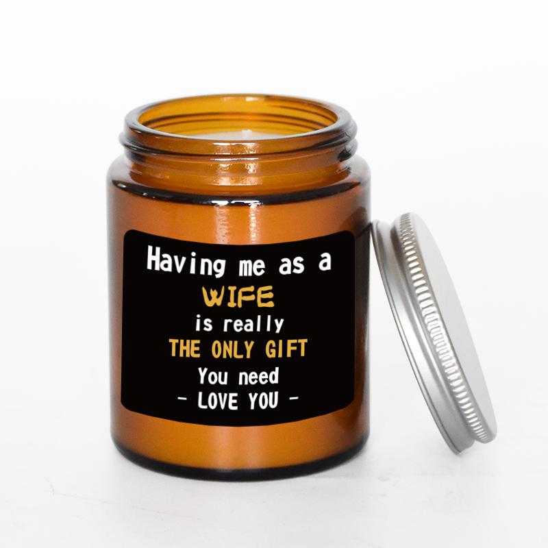 Inspired Aromatic Soy Wax Candles Custom Glass Jar Home Fragrance Candles Cute Birthday Christmas Halloween Gifts