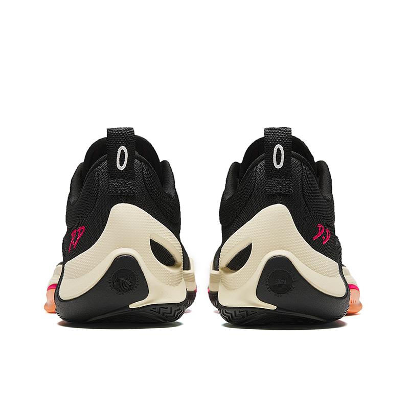 Anta Кроссовки для баскетбола Shunxi 1 Garden Nitrogen Technology с амортизацией, нескользящие, низкие, мужские, черные 912411110Q-4