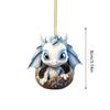 Acrylic Dragon Christmas Tree Ornaments Blue Dragon Egg Car Pendant  Festival