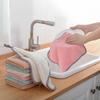Hanging coral fleece towel pineapple pattern cleaning towel lint-free absorbent cloth dish cloth cleaning cloth