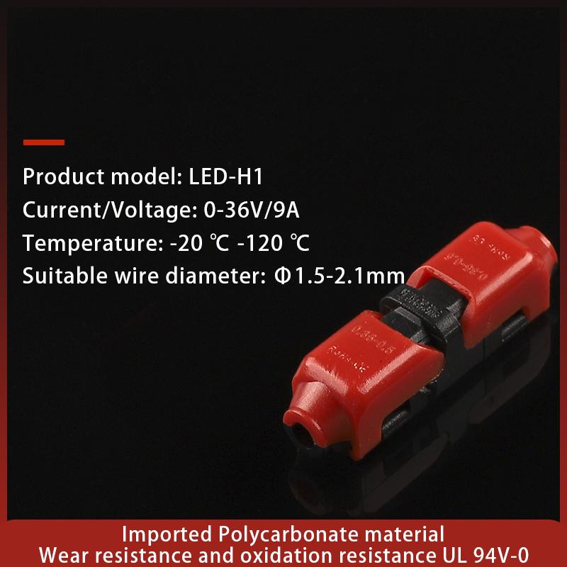 Мини-проводной кабель Snap In Universal Compact Wire T Tap Quick Splice Wiring Connector Connections Joiners Auto Plug Accessories