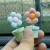 Shake Head Flower Ornament Car Small Flower Bobble Head Ornaments  Auto Interior Accessories