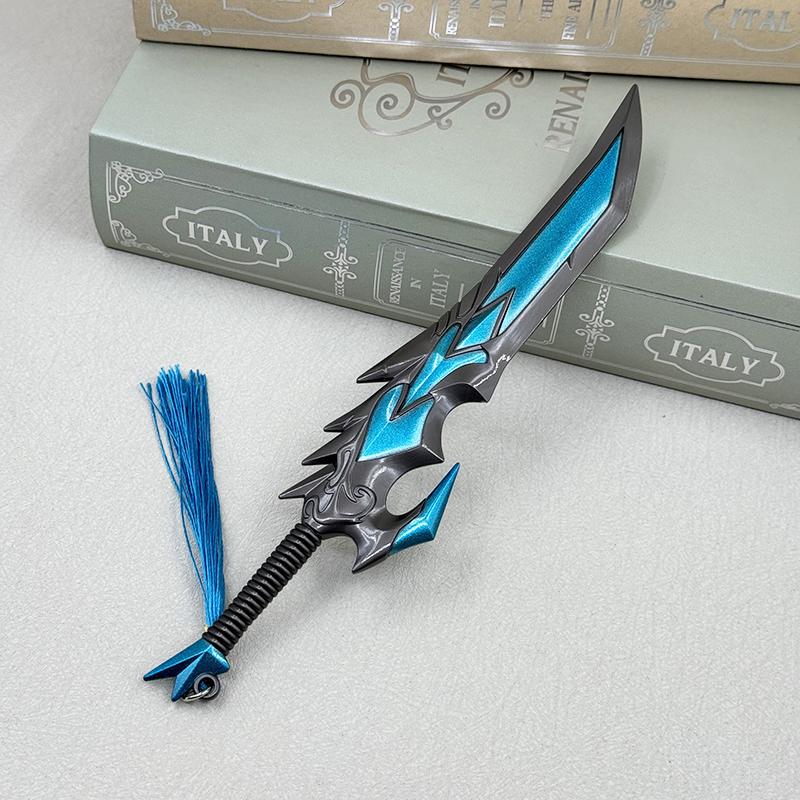 21cm The Unbreakable Will Anetheron WOW Game Peripherals Metal Sword WeaponsModel Home Ornament 1:6 Doll Equipment Craft Toy Boy