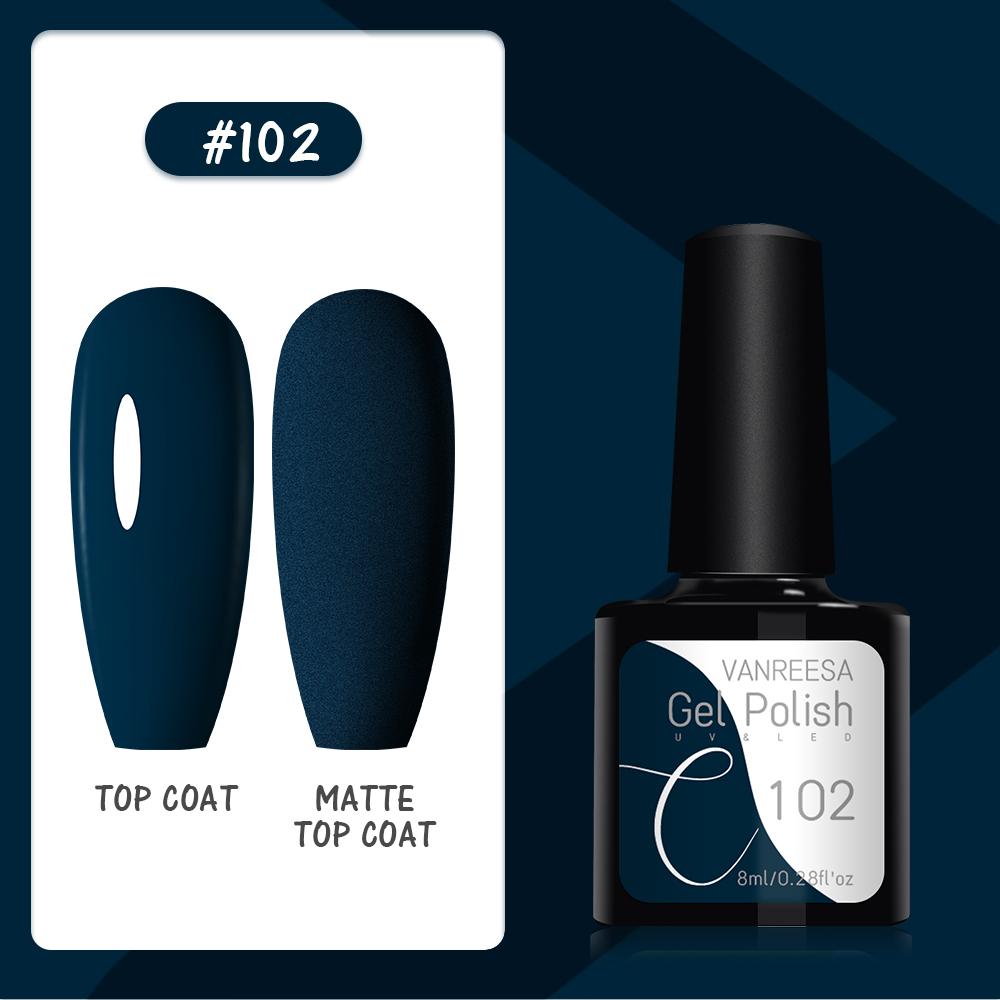 VANREESA Набор гелей для ногтей 111 цветов Гель-лак для ногтей Soak Off Базовое покрытие Верхнее покрытие Маникюр для ногтей УФ-светодиодный полуперманентный лак Стойкий гель для дизайна ногтей