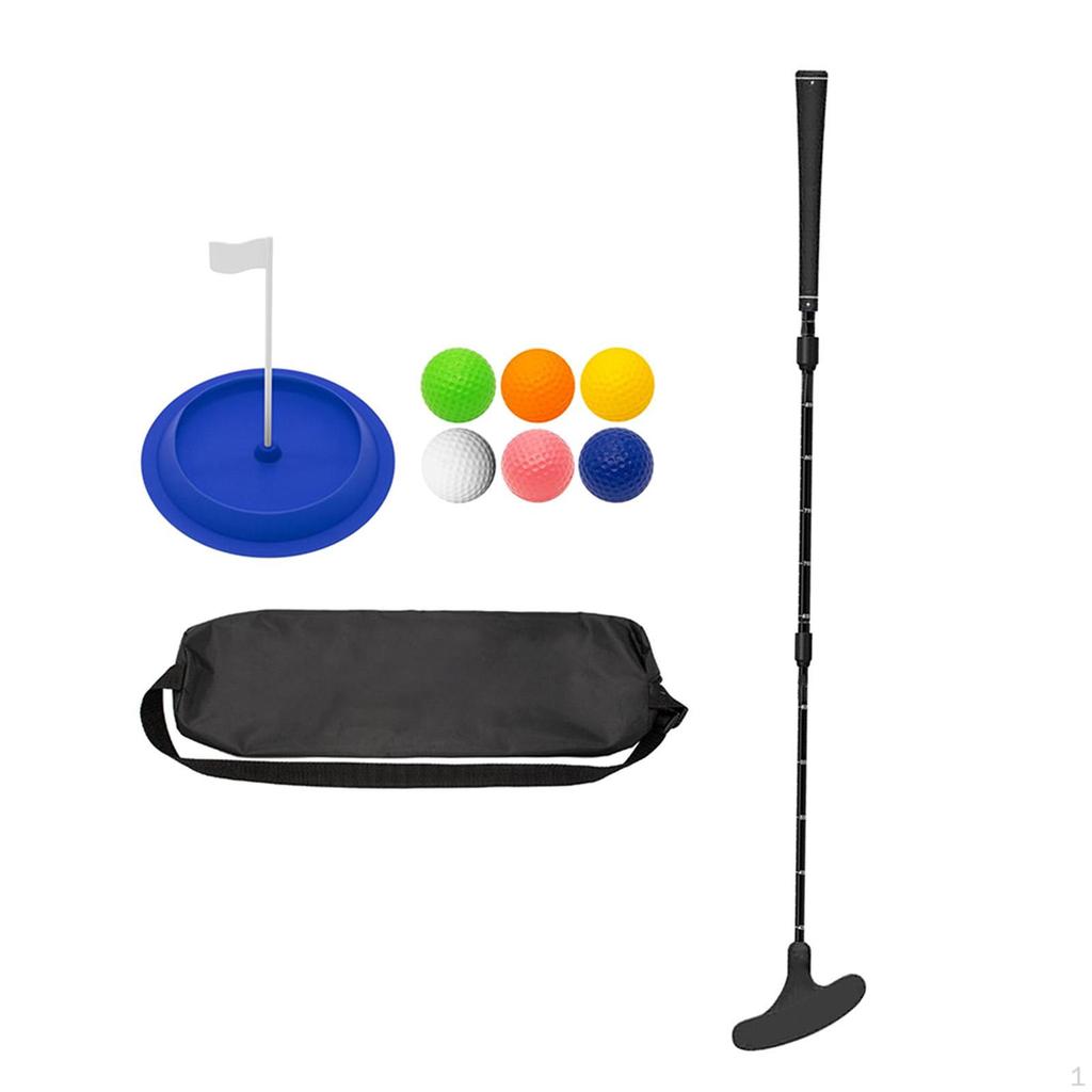 Golf Putte,r Putting Club with 6Pcs Balls, Practice Aid for Adults Kids