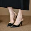 Вечерний ветер удобные одинарные туфли универсальные с юбкой стопы 2025 летняя одежда универсальные нескользящие остроконечные туфли с заклепками