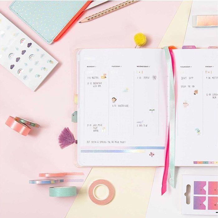 2 Thin Date Masking Tapes - Gold